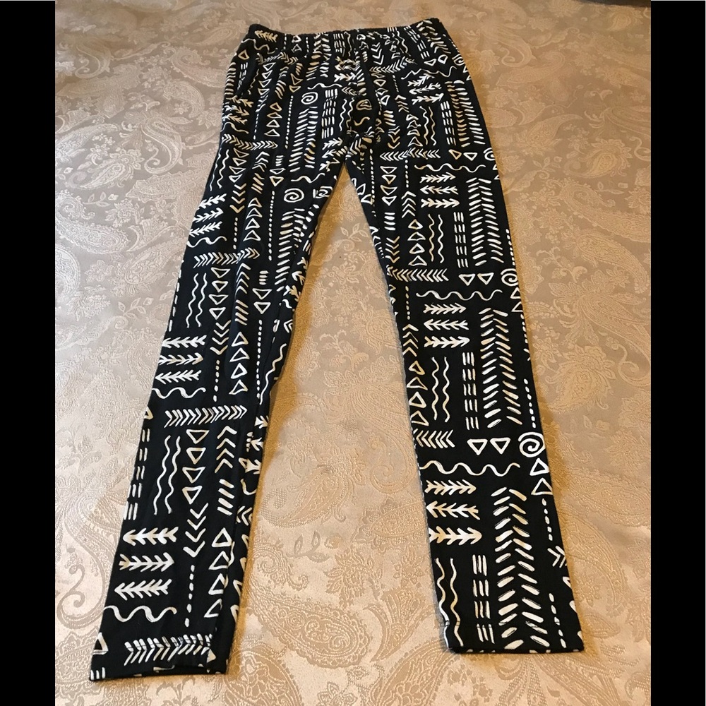 Massimo Black & White Leggings size small